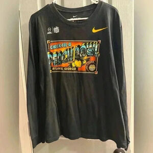 LSU TIGERS Nike Peach Bowl long sleeve Chick-Fil-A Atlanta t shirt size Medium